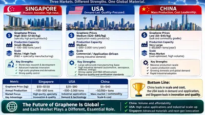 691. Graphene Prices, Production and Scale: Singapore vs. USA vs. China